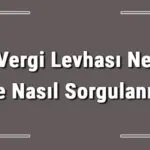 E-Vergi Levhası Nedir Ve Nasıl Sorgulanır?