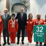 Cumhurbaşkanı Erdoğan, Türkiye Özel Sporcular Spor Federasyonu temsilcilerini kabul etti