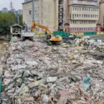 Ayazağa'da son durum. Binalar yıkıldı, enkaz kaldırılıyor