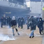 Belçika'nın başkenti Brüksel'deki protestolarda 150 kişi gözaltına alındı