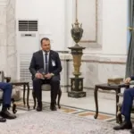 Dışişleri Bakanı Hakan Fidan, Bağdat'ta Irak Cumhurbaşkanı Amedi tarafından kabul edildi