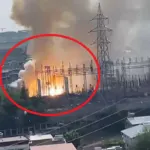 Diyarbakır'da trafo merkezinde yangın ve patlamalar kamerada
