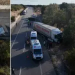 Edirne’de tır kuyruğunda kaza: Tır ile kamyonet çarpıştı, dört kişi yaralandı