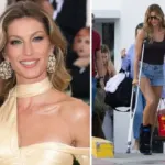 Eski Victoria's Secret meleği Gisele Bündchen koltuk değnekleriyle görüntülendi