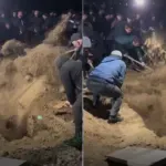 Sosyal medyada gündem olan defin! İmam duaya başlar başlamaz bitirdiler: Kürekler yarıştı, mezar anında toprakla doldu!