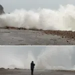 Tekneler Karadeniz'e açılamadı: Dalga boyu 6 metreye ulaştı