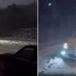 Uludağ’a beklenen kar düştü! Bazı araçlar yolda kaldı